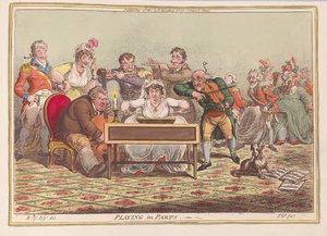 Spelen in Delen, uitgegeven 1801 door James Gillray