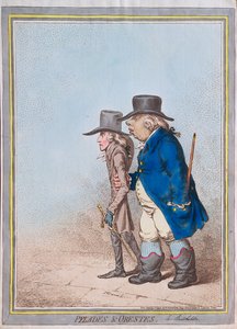 Pylades en Orestes, uitgegeven door Hannah Humphrey, 1797 door James Gillray