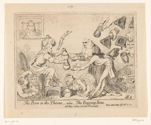 Spotprent op Warren Hastings, 1788 door James Gillray