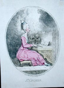 St. Cecilia door James Gillray