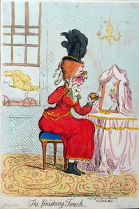 De laatste hand, uitgegeven door Hannah Humphrey in 1791 door James Gillray
