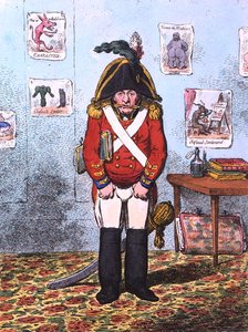 De militaire karikaturist, uitgegeven door Hannah Humphrey in 1799