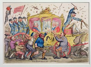 De Republikeinse aanval, gepubliceerd door Hannah Humphrey in 1795