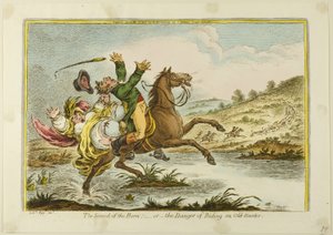 Het geluid van de hoorn door James Gillray