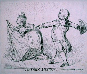 De York Menuet door James Gillray