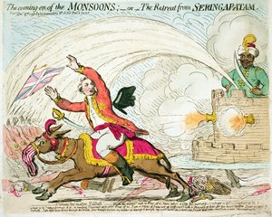 Het Begin van de Moessons, gepubliceerd door Hannah Humphrey, 1791