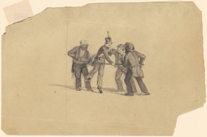Studie voor "Militie Training" [recto]
