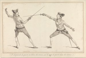 De la Parade de Quarte au Dehors des Armes sur le Coup de Quarte hors des Armes door James Gwin