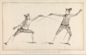 De parade van de halve cirkel op de slag, van Quarte Basse door James Gwin