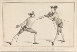 Du Desarmement sur le Coup de Quarte ou de Seconde Paré de Prime door James Gwin