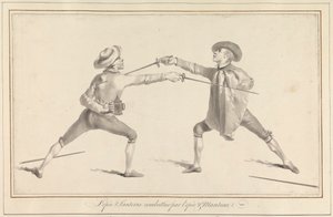 Het zwaard en de lantaarn bestreden door het zwaard en de mantel door James Gwin