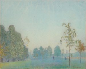 Parkscène en Toren, 1912