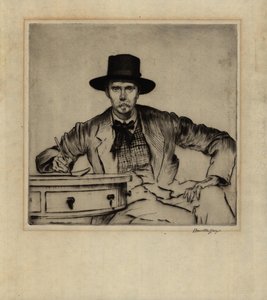Portret van de graveur J. Hamilton Hay, 1915