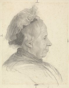Portret van een oudere heer en portret van een oudere vrouw door James Havard Thomas