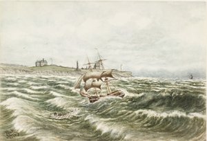 Redding bij Tynemouth door James Henry Cleet