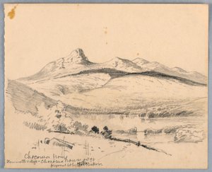Mt. Chocorua vanuit Tamworth, New Hampshire door James Henry Moser