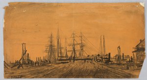 Scheepswerf en pier