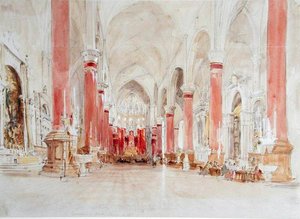 Interieur van de Kerk van San Giovanni e Paolo, Venetië door James Holland