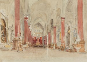 Interieur van de kerk van San Giovanni e Paolo, Venetië door James Holland
