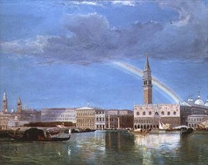 De Piazzetta en het Dogepaleis vanaf het Bacino