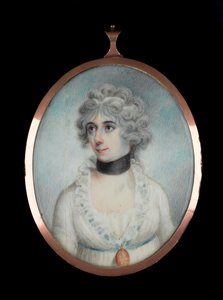 Onbekende dame (1801-1881), ca. 1820 door James Holmes