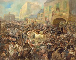 De Paardenmarkt op de Grasmarkt door James Howe