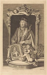 Koning Hendrik VII door James Hulett after George Vertue