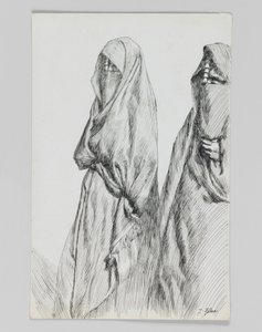 Een weg op de Olijfberg, illustratie uit Het Leven van Onze Heer Jezus Christus door James Jacques Joseph Tissot