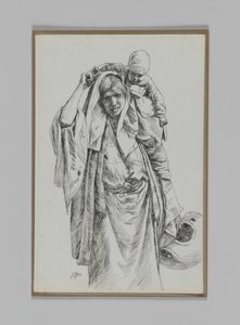 Een typische vrouw van Jeruzalem, illustratie uit Het Leven van Onze Heer Jezus Christus door James Jacques Joseph Tissot