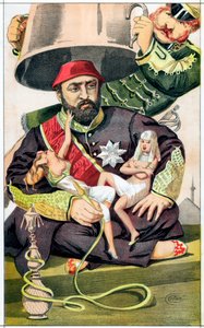 Abd-ul-Aziz, Sultan van Turkije vanaf 1861, 1869 door James Jacques Joseph Tissot