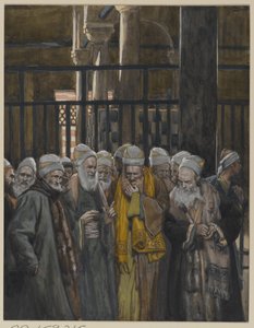 Samenzwering van de Joden, illustratie uit Het Leven van Onze Heer Jezus Christus, 1886-94