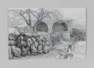 Fontein van de Maagd in Ain-Karim, illustratie uit Het Leven van Onze Heer Jezus Christus