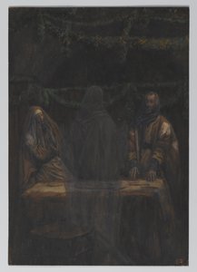 Hij verdween uit hun zicht, illustratie uit Het leven van onze Heer Jezus Christus door James Jacques Joseph Tissot