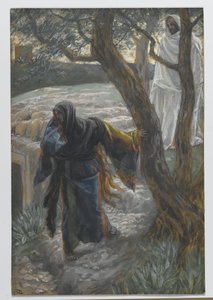 Jezus verschijnt aan Maria Magdalena, illustratie uit Het leven van onze Heer Jezus Christus