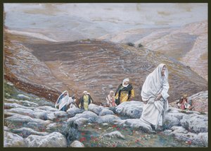 Jezus gaat naar Jeruzalem, illustratie voor Het leven van Christus
