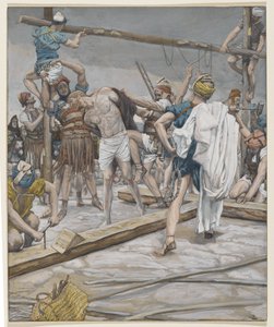 Jezus Ontkleed, illustratie uit Het Leven van Onze Heer Jezus Christus, 1886-94 door James Jacques Joseph Tissot