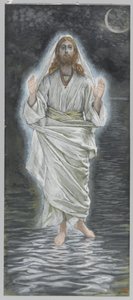 Jezus loopt op de zee door James Jacques Joseph Tissot