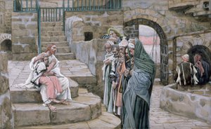 Jezus en het kleine kind, illustratie voor Het leven van Christus, ca. 1886-94 door James Jacques Joseph Tissot