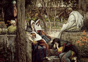 Jezus in Bethanië, illustratie voor Het Leven van Christus