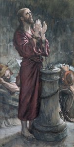 Jezus in de gevangenis, illustratie voor Het leven van Christus, ca. 1884-96