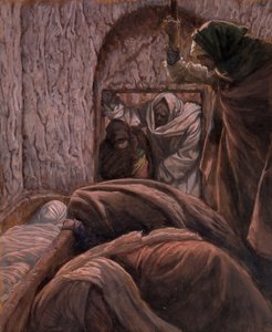 Jezus in het graf, illustratie voor Het leven van Christus, ca. 1884-96