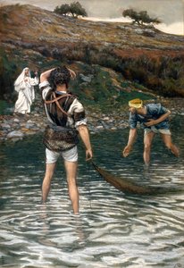 De Roeping van St. Petrus en St. Andreas, illustratie voor Het Leven van Christus, ca. 1886-94 door James Jacques Joseph Tissot