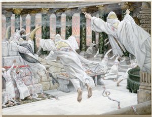 De Doden verschijnen in de Tempel, illustratie voor Het Leven van Christus door James Jacques Joseph Tissot