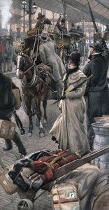 Het Vertrekplatform, Victoria Station door James Jacques Joseph Tissot