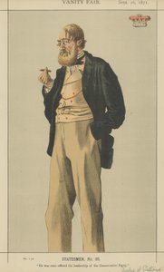De Hertog van Rutland (kleur litho) door James Jacques Joseph Tissot