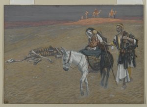 De vlucht naar Egypte, illustratie uit Het leven van onze Heer Jezus Christus