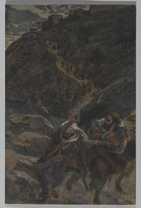 De Vlucht van de Apostelen, illustratie uit Het Leven van Onze Heer Jezus Christus, 1886-94 door James Jacques Joseph Tissot