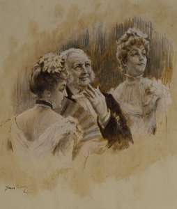 De Vrouwen in Parijs: De Jonge Dames van de Provincies door James Jacques Joseph Tissot