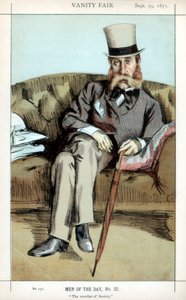 De romanschrijver van de samenleving, 1871 door James Jacques Joseph Tissot
