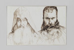 Typen Armeense mannen in Jeruzalem, illustratie uit Het Leven van Onze Heer Jezus Christus door James Jacques Joseph Tissot